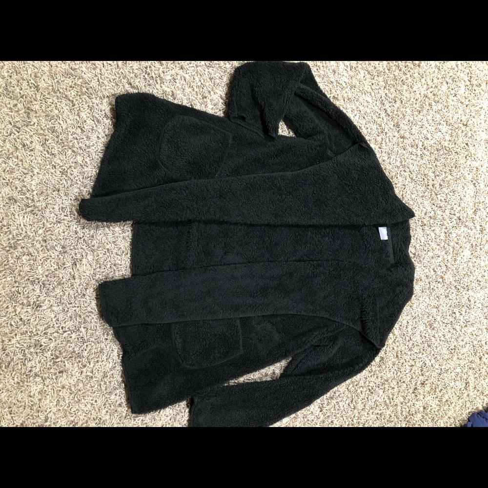 Black Sherpa Cardigan